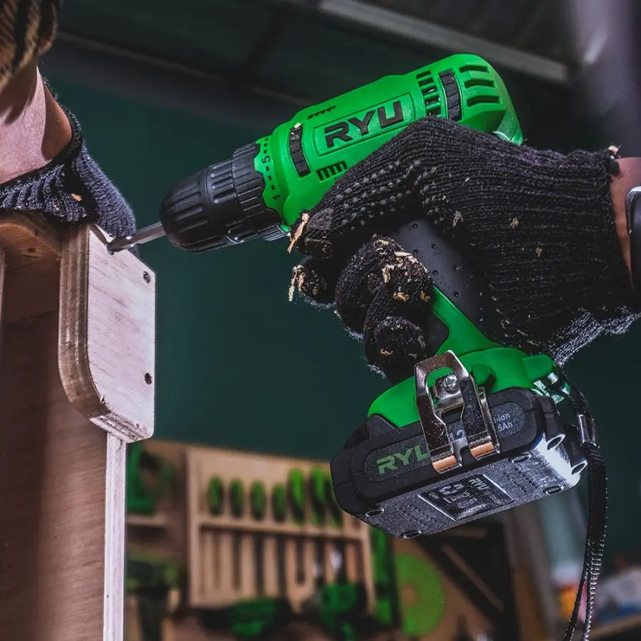 RYU Mesin Bor Baterai 12V Cordless Drill RCD12V 2.webp