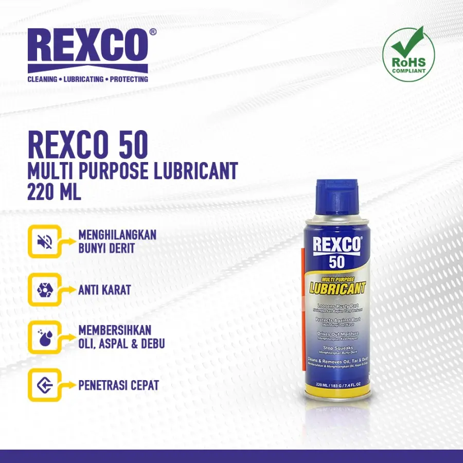 Rexco 50 Pelumas Serba Guna / Anti Karat 220 Ml