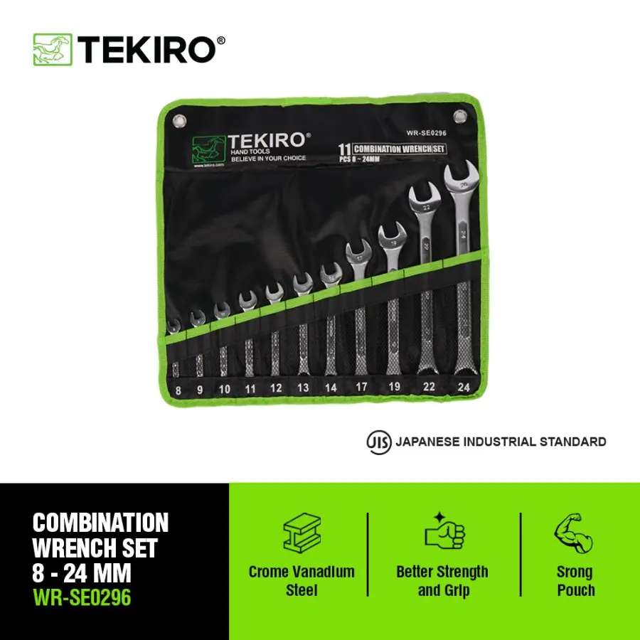 TEKIRO KUNCI RING PAS SET 8-24 (11PC)