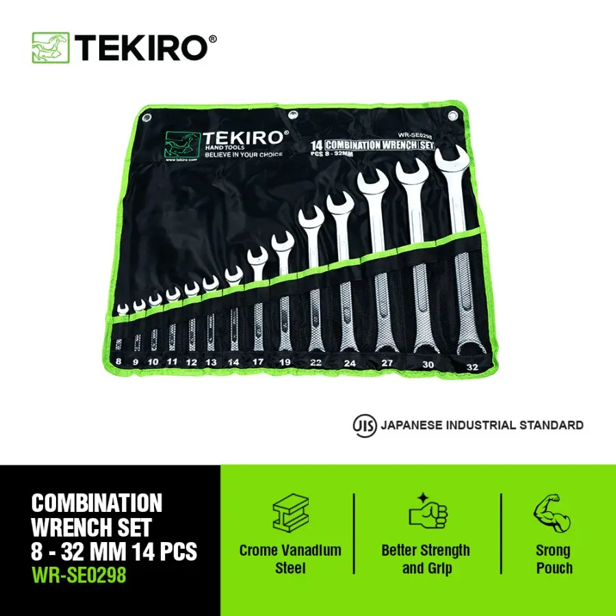 TEKIRO KUNCI RING PAS SET 8-32 (14PC)