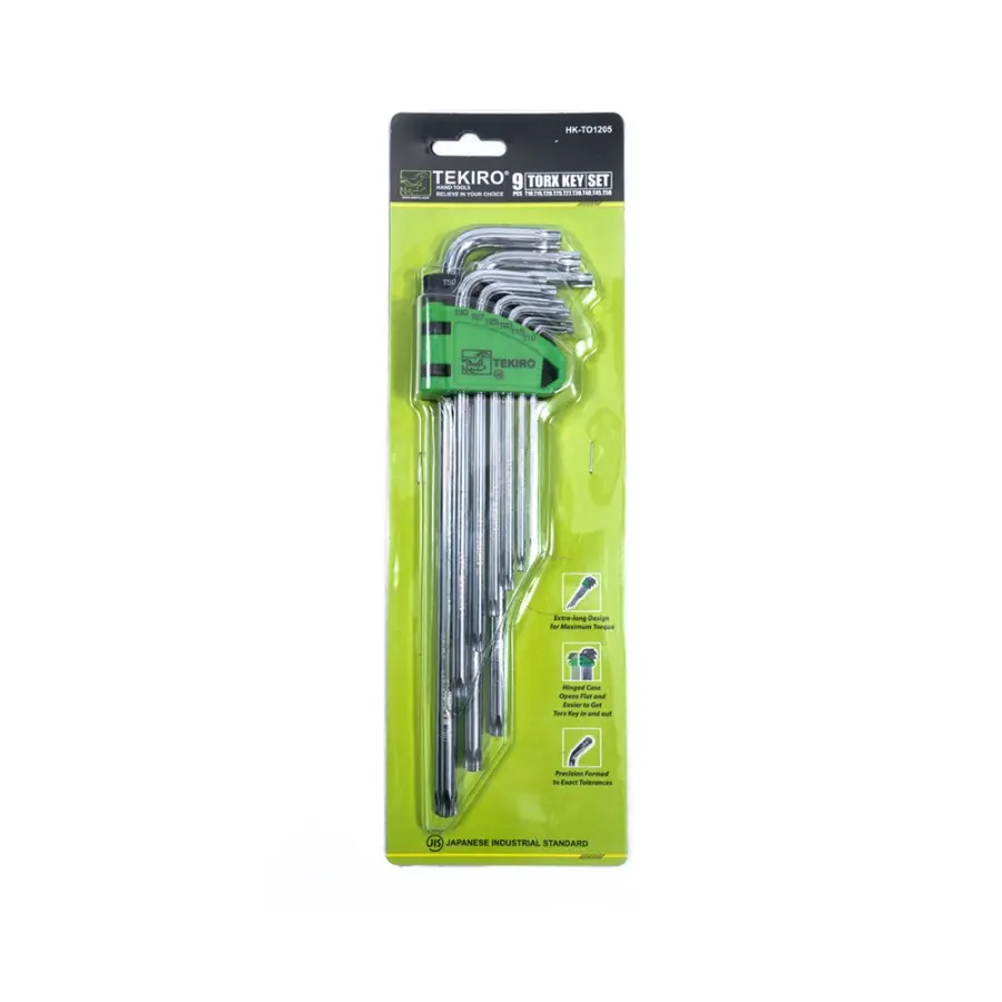 TEKIRO SET KUNCI L TORX TANPA LUBANG 9 PCS