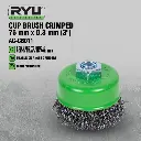 RYU Sikat Mangkok 3" 75 Mm 0.3 Mm Sikat Kawat Cup Brush Crimped