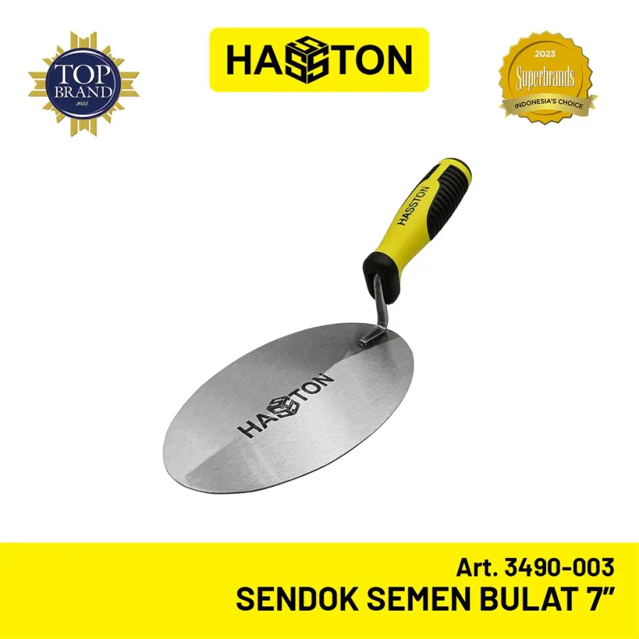Hasston Sendok Semen 7" / Cetok Semen Bulat Gagang Karet (3490-003)