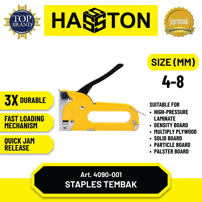 Hasston Staple Gun 4-8 mm / Staples Tembak (4090-001)