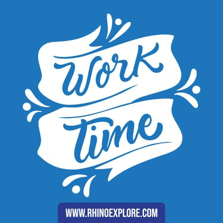 Cutting Stiker Work Time 30x30cm