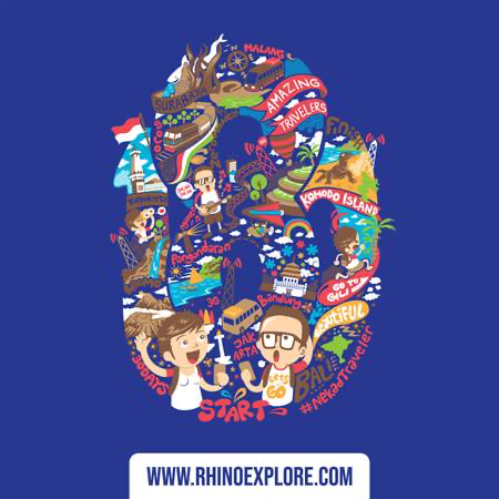 Sablon Kaos Desain Indonesian Traveler