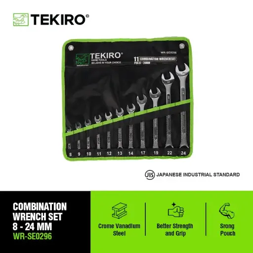 [KNC-0184] TEKIRO KUNCI RING PAS SET 8-24 (11PC)