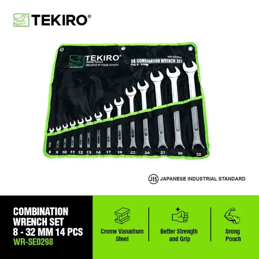 [KNC-0185] TEKIRO KUNCI RING PAS SET 8-32 (14PC)