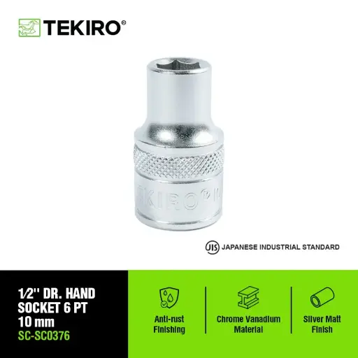 [KNC-0208] TEKIRO 1/2 INCH KUNCI SOCK 6 PT 10 MM