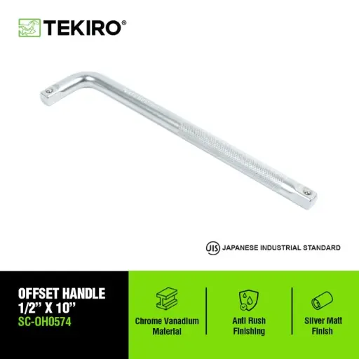 [KNC-0240] TEKIRO 1/2 INCH OFFSET HANDLE 10 INCH / GAGANG SOK L