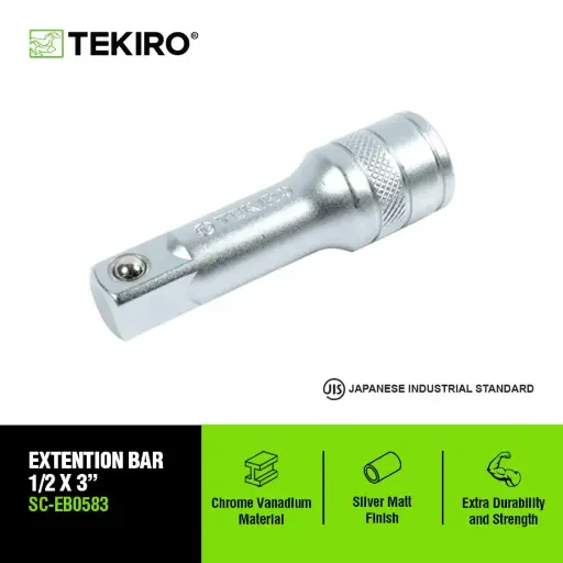 [KNC-0244] TEKIRO 1/2 INCH EXTENTION BAR 3 INCH / SAMBUNGAN SOK