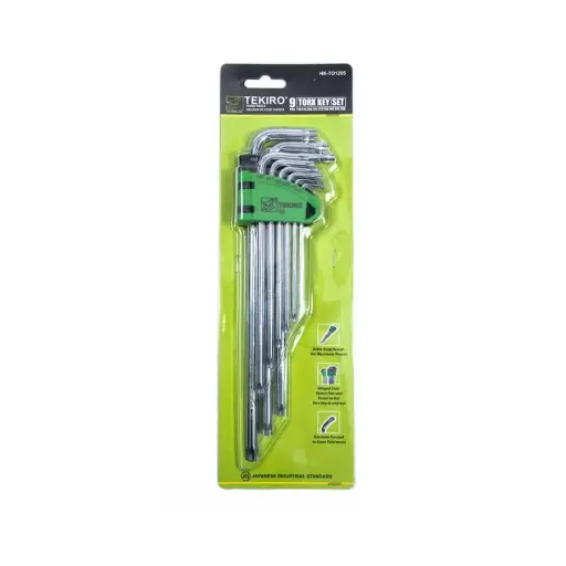 [KNC-0299] TEKIRO SET KUNCI L TORX TANPA LUBANG 9 PCS