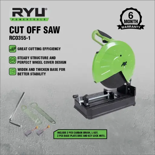 [SPML-0143] RYU Mesin Potong Besi Gergaji Besi 14" Cut Off Saw RCO355-1