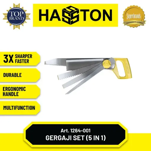[ALB-0026] Hasston Gergaji Set 5 Macam Mata Serbaguna (1264-001)