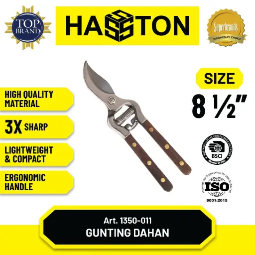 [ALB-0036] Hasston Gunting Bunga Gg. Kayu 8.5" (1350-011)