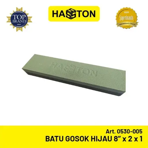 [ALB-0281] Hasston Batu Asah 8" / Batu Gosok Hijau Silicon Carbide (0530-005)