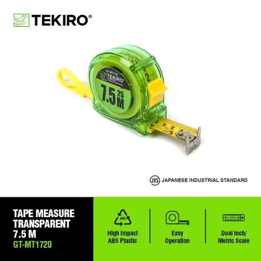 [ALB-0292] TEKIRO METERAN TRANSPARAN 7.5 METER 